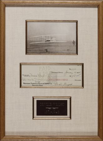 Lot #537 Orville Wright Check - Image 1