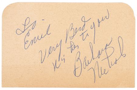 Lot #960 Joi Lansing and Barbara Nichols Signatures - Image 1