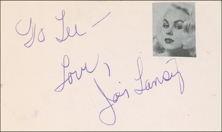Lot #960 Joi Lansing and Barbara Nichols Signatures - Image 2