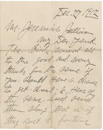 Lot #1324 John L. Sullivan: The bankrupt former champ laments the decline of honor in boxing: “Those who have sporting interests in hand are a lot of stink pots. No honor or manliness to any of them” - Image 1
