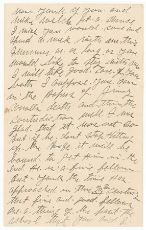 Lot #1324 John L. Sullivan: The bankrupt former champ laments the decline of honor in boxing: “Those who have sporting interests in hand are a lot of stink pots. No honor or manliness to any of them” - Image 2