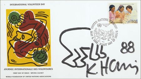 Lot #520 Keith Haring: Haring’s famous ‘Radiant Baby’ sketch - Image 2
