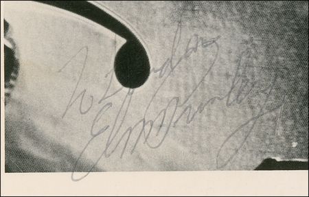 Lot #788 Elvis Presley: Elvis signs twice for a fan who couldn’t make it - Image 4