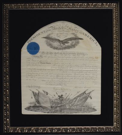 Lot #82 Abraham Lincoln: Lincoln 4th of July cavalry appointment - Image 1