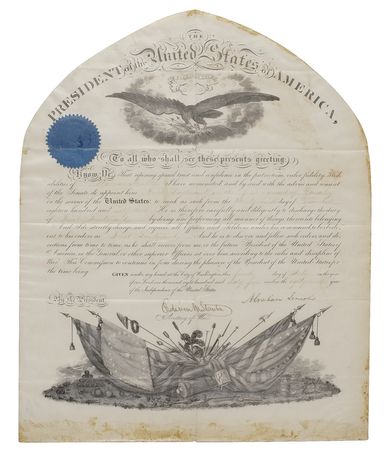 Lot #82 Abraham Lincoln: Lincoln 4th of July cavalry appointment - Image 3