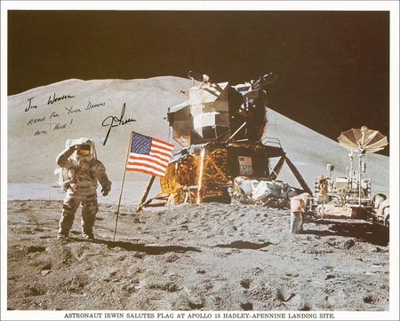 Lot #433 Jim Irwin Signed Photograph - Image 1