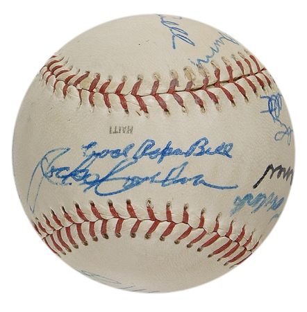 Lot #1118 Baseball Hall of Famers Baseball - Image 1