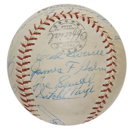 Lot #1118 Baseball Hall of Famers Baseball - Image 4