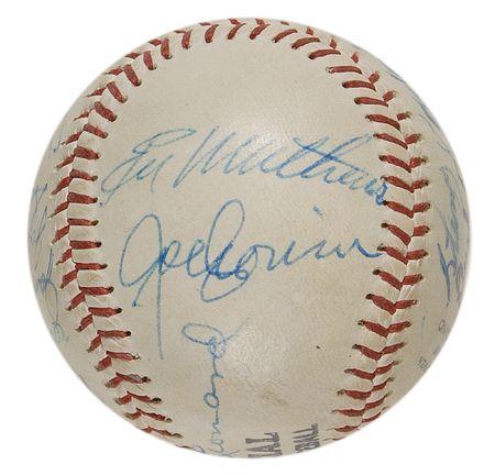 Lot #1118 Baseball Hall of Famers Baseball - Image 6