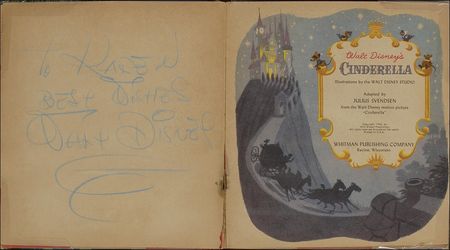 Lot #603 Walt Disney: Walt signs his classic Cinderella - Image 2