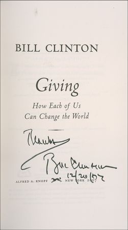 Lot #26 Bill Clinton Book