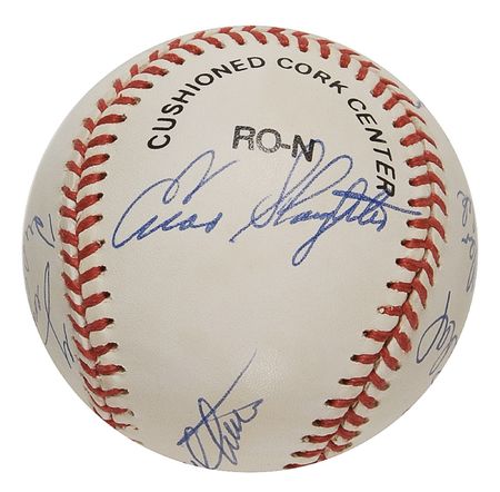 Lot #1119 Baseball Hall of Famers Baseball - Image 2