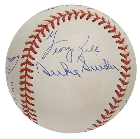 Lot #1119 Baseball Hall of Famers Baseball - Image 3