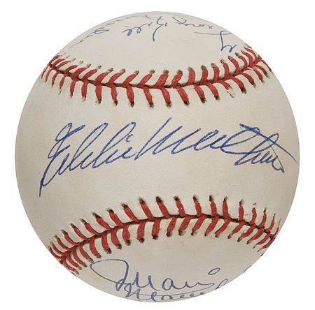 Lot #1119 Baseball Hall of Famers Baseball - Image 5