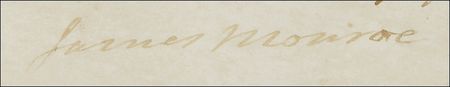 Lot #90 James Monroe Signed Document - Image 2