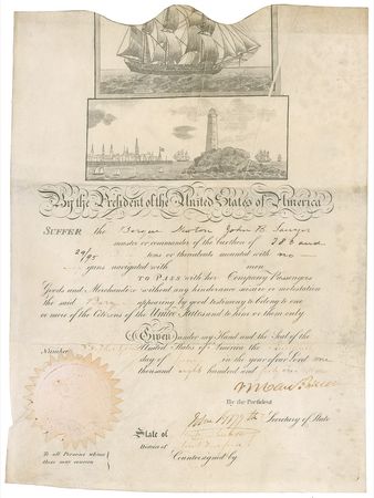Lot #144 Martin Van Buren Signed Document - Image 1