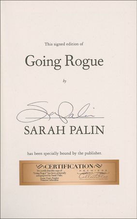 Lot #258 Sarah Palin Book - Image 1