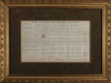 Lot #71 Andrew Jackson Signed Document - Image 1