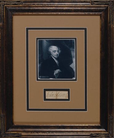Lot #1 John Adams Signature - Image 1