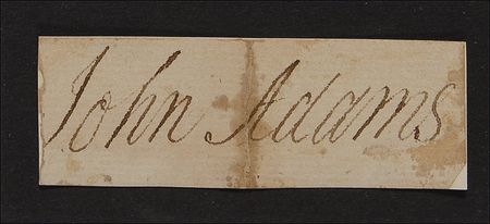 Lot #1 John Adams Signature - Image 2