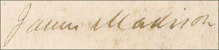 Lot #85 James Madison Signed Document - Image 2