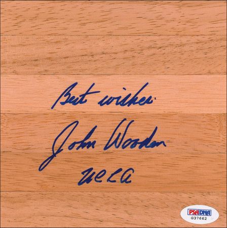 Lot #1101 Kareem Abdul-Jabbar and John Wooden Floorboards - Image 2