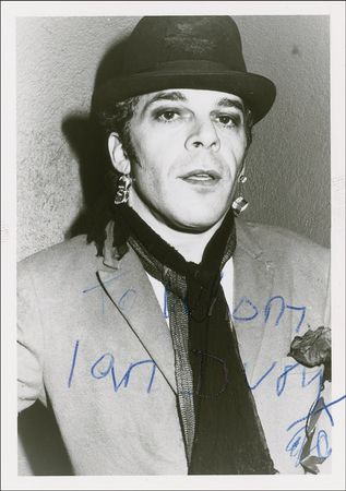 Lot #743 Ian Drury Signed Photographs - Image 1