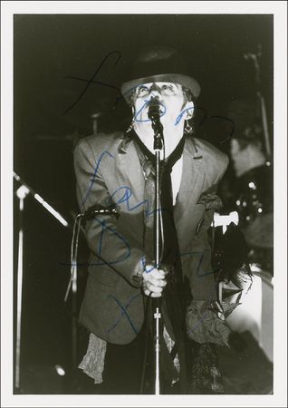 Lot #743 Ian Drury Signed Photographs - Image 2