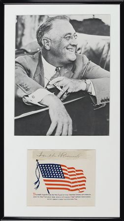 Lot #118 Franklin D. Roosevelt Signature - Image 1