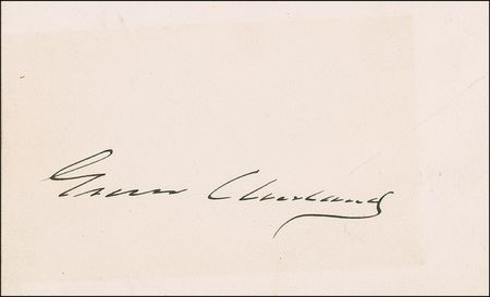 Lot #20 Grover Cleveland Signature