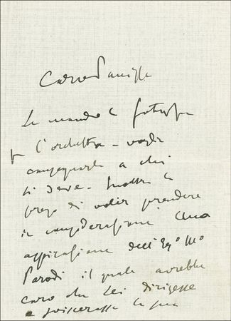 Lot #689 Giacomo Puccini - Image 1