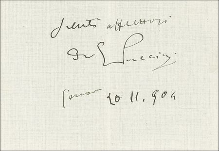 Lot #689 Giacomo Puccini - Image 3