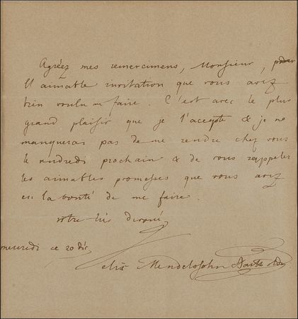 Lot #684 Felix Mendelssohn-Bartholdy - Image 2