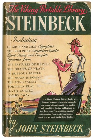 Lot #576 John Steinbeck: Steinbeck signs a collection of his works - Image 2
