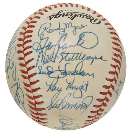 Lot #1251 NY Mets Baseball - Image 1