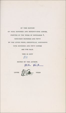 Lot #508 William Faulkner - Image 1