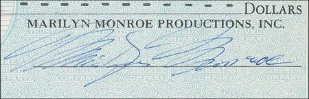 Lot #1006 Marilyn Monroe: With her divorce from Arthur Miller eminent, the Misfit starlet cuts herself a hefty check - Image 2