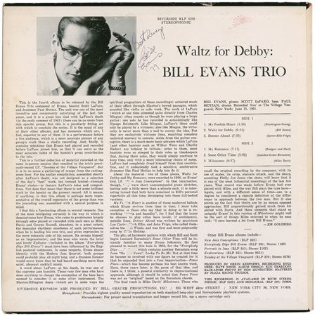 Lot #749 Bill Evans Album - Image 1
