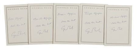 Lot #13 George Bush Book Plates