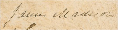 Lot #86 James Madison Signed Document - Image 2