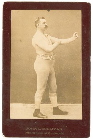 Lot #1289 John L. Sullivan: Sullivan signature and original cabinet photo - Image 2