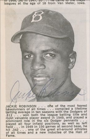 Lot #1266 Jackie Robinson and Friends: Robinson renews a rivalry at a Mets Old Timers gathering - Image 5