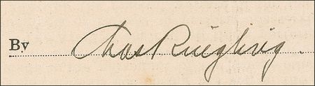 Lot #1034 Charles Ringling: Uncommon Ringling Bros. contract signed by Charles - Image 3