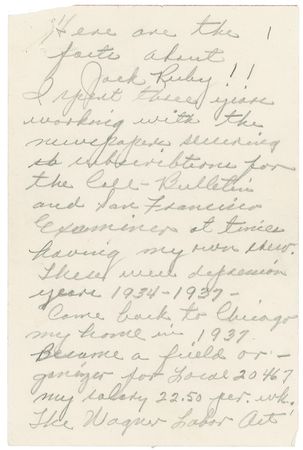 Lot #270 Jack Ruby - Image 1