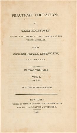 Lot #191 Declaration of Independence: Benjamin Rush: Signer Benjamin Rush?s copy of Edgeworth?s ?Practical Education? - Image 2