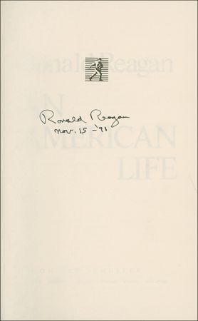 Lot #108 Ronald Reagan Book - Image 1