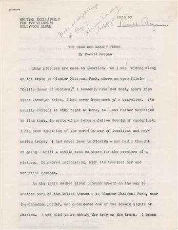 Lot #110 Ronald Reagan - Image 1