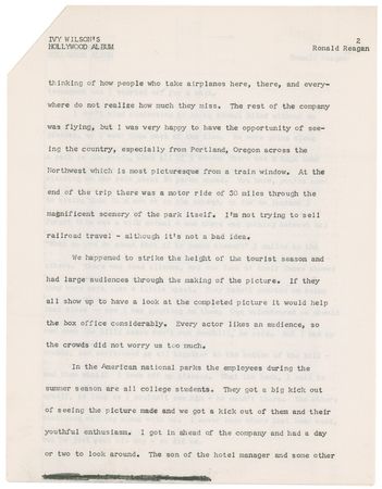 Lot #110 Ronald Reagan - Image 3