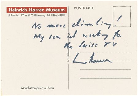 Lot #522 Heinrich Harrer - Image 1