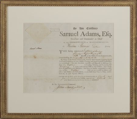 Lot #185 Declaration of Independence: Samuel Adams - Image 1